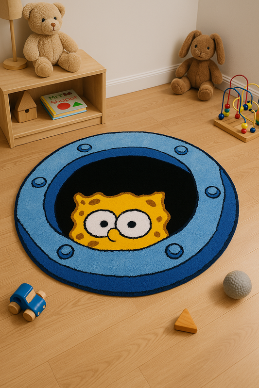 El Yapımı Sunger Bob Tufting Halı