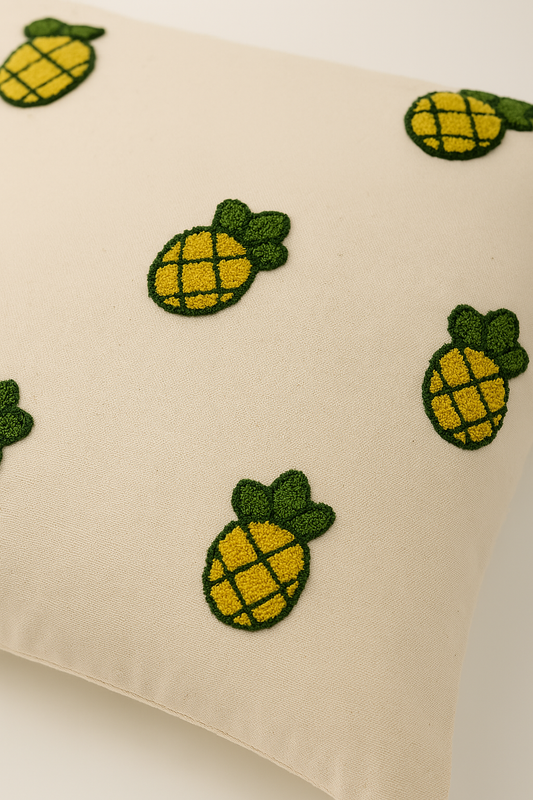 Ananas Desenli Punch Yastık Kırlent Kılıfı