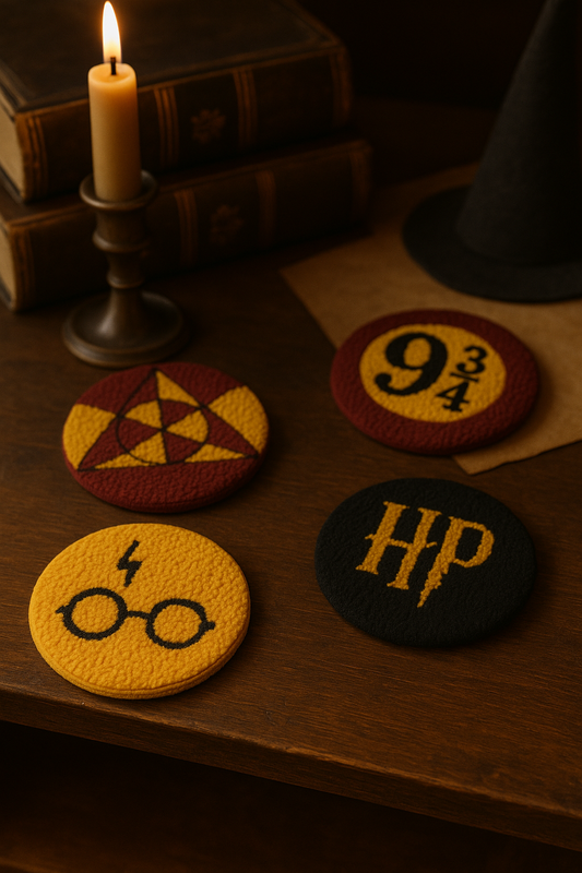 Harry Potter Desenli Bardak Altlığı Sunumluk Masa Süsü