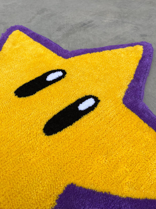 El Yapımı Super Mario Yıldız Tufting Halı