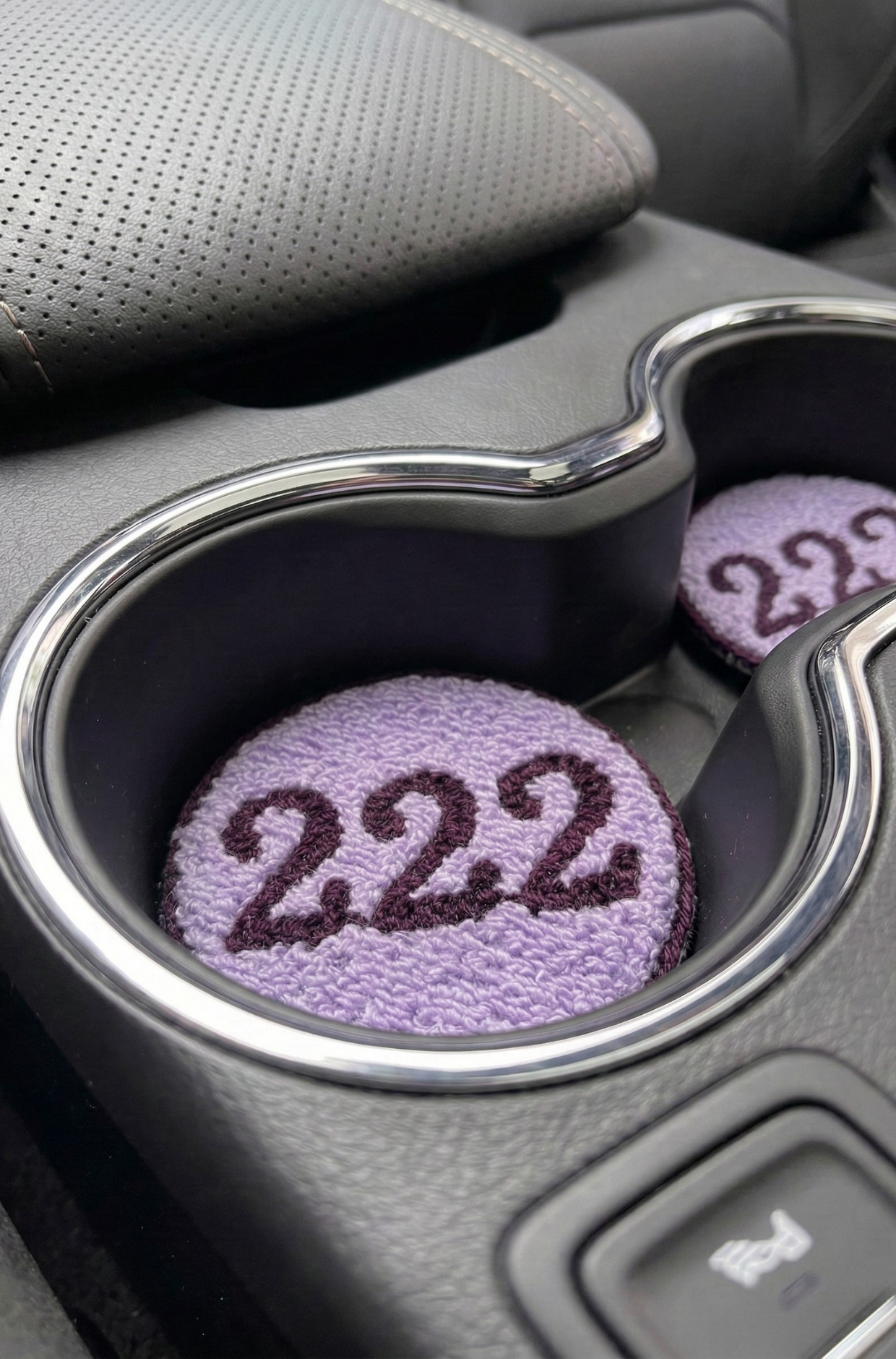 Nakış Detaylı Araç Bardak Altlığı - 222