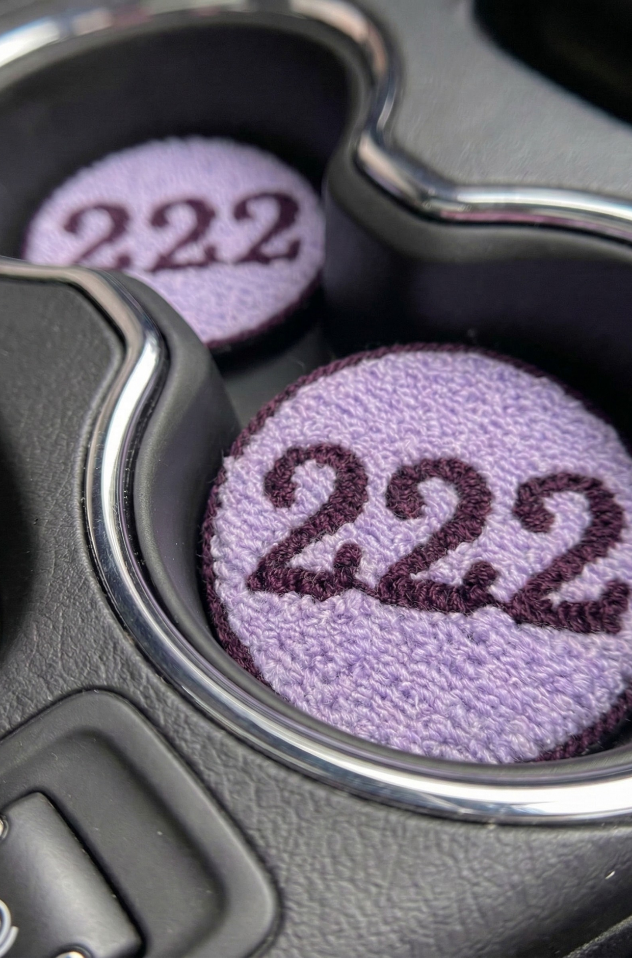 Nakış Detaylı Araç Bardak Altlığı - 222