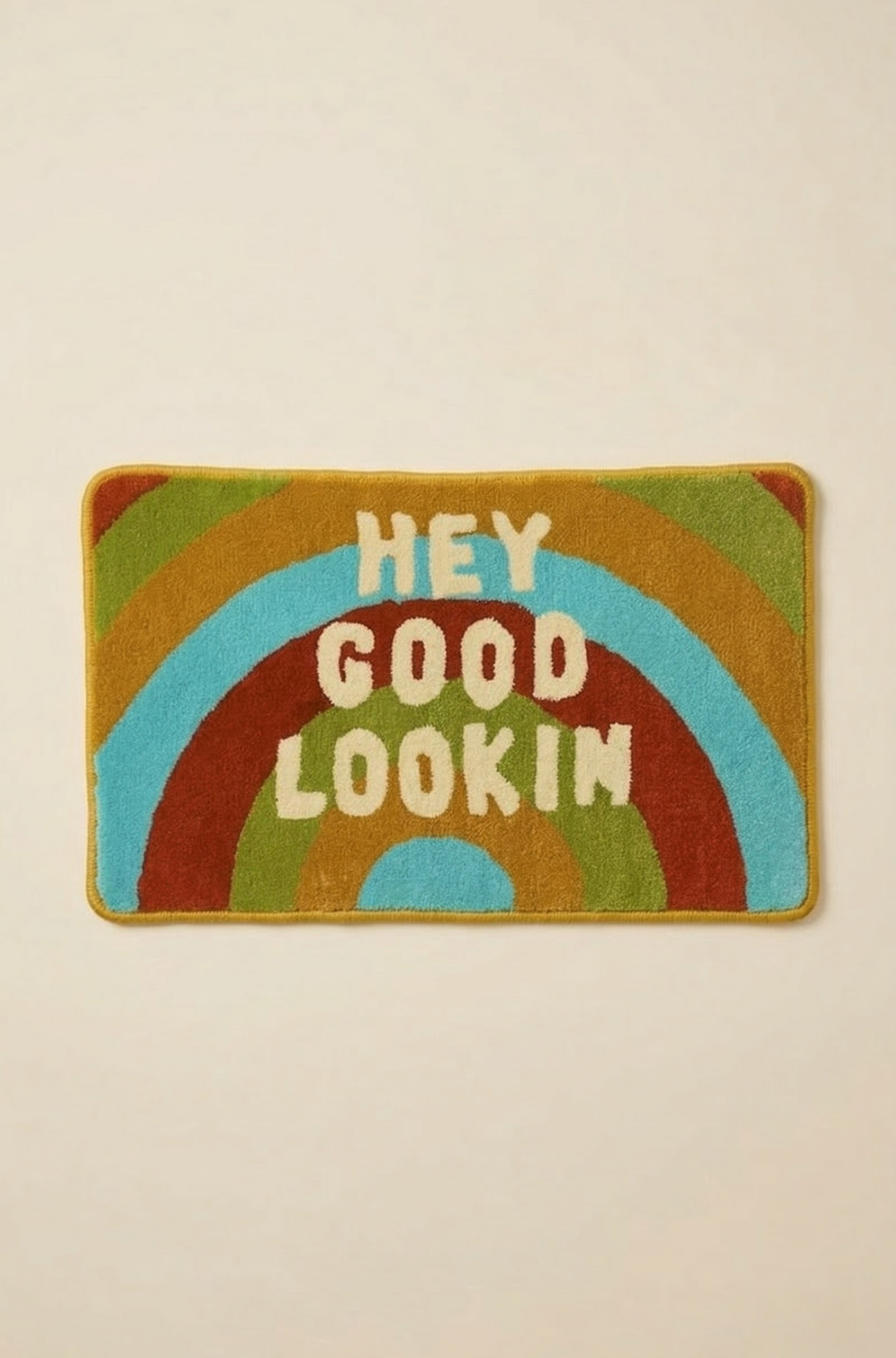 El Yapımı Tufting Halı - Rainbow Hey Good Lookin