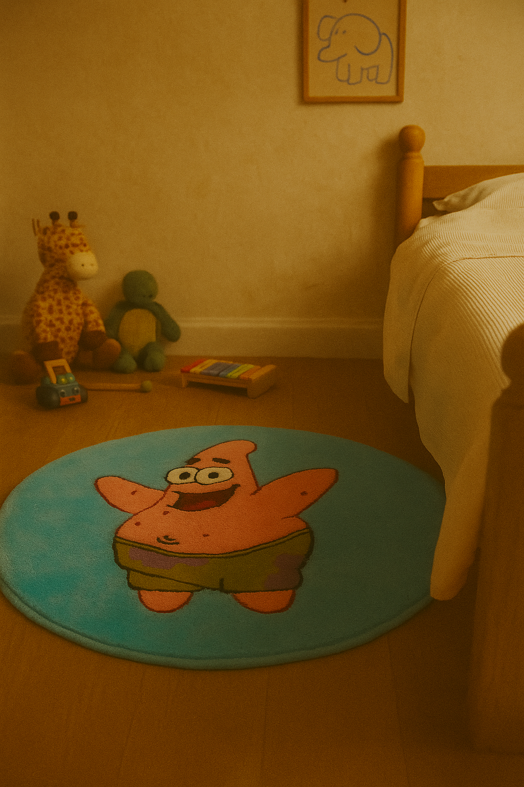 El Yapımı Sunger Bob Patrick Tufting Halı