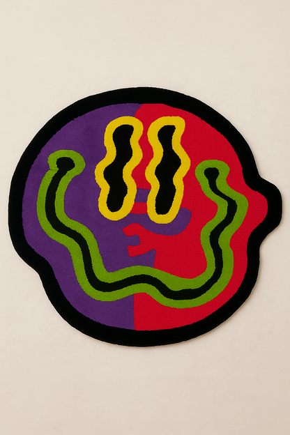 El Yapımı Renkli Smile Tufting Halı