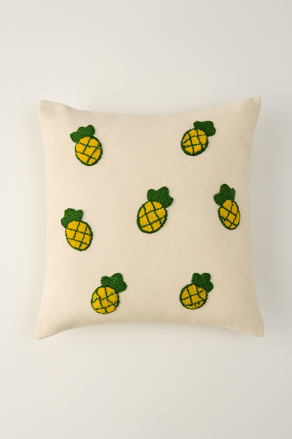 Ananas Desenli Punch Yastık Kırlent Kılıfı