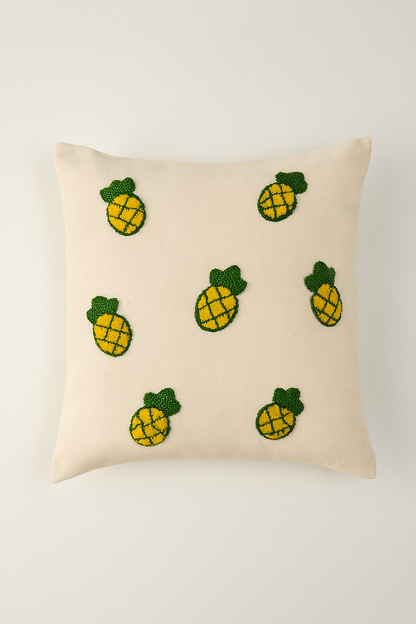 Ananas Desenli Punch Yastık Kırlent Kılıfı