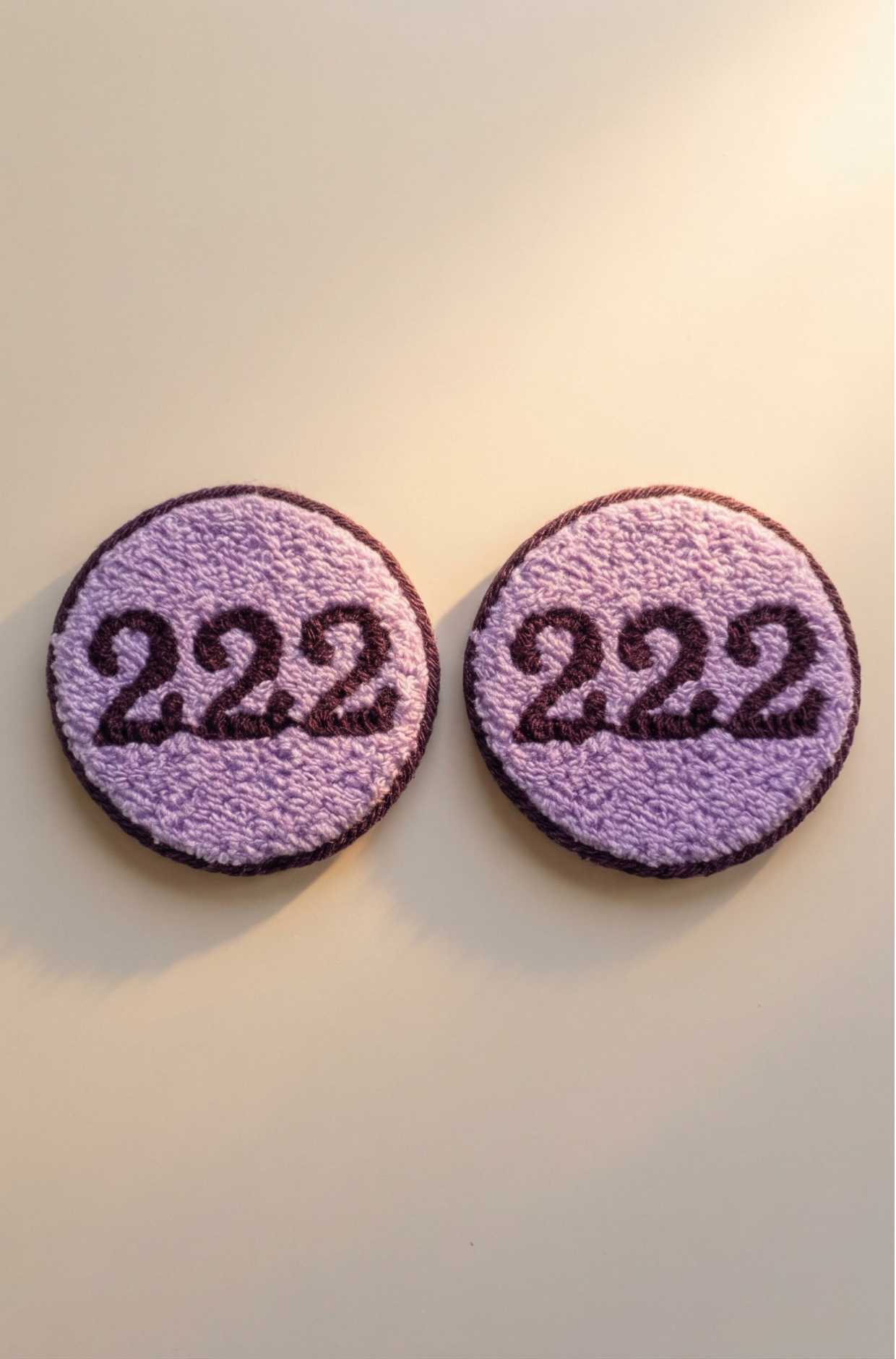 Nakış Detaylı Araç Bardak Altlığı - 222