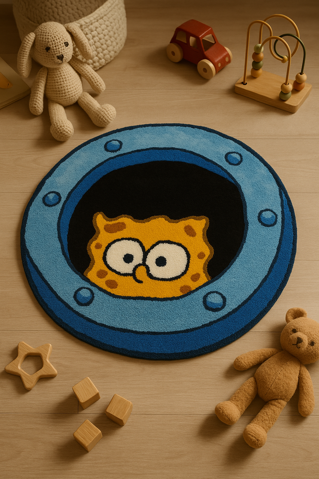 El Yapımı Sunger Bob Tufting Halı