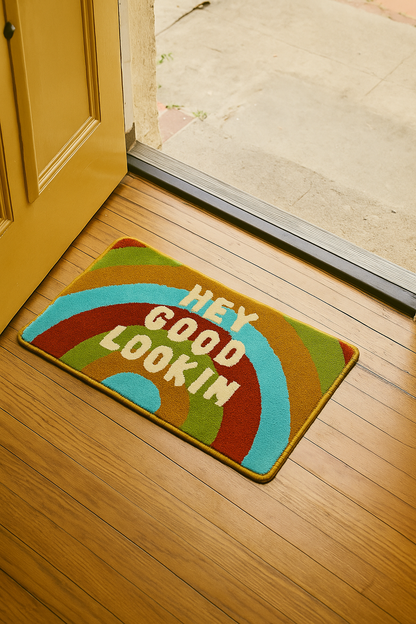 El Yapımı Gökkuşağı Hey Good Lookin Tufting Halı