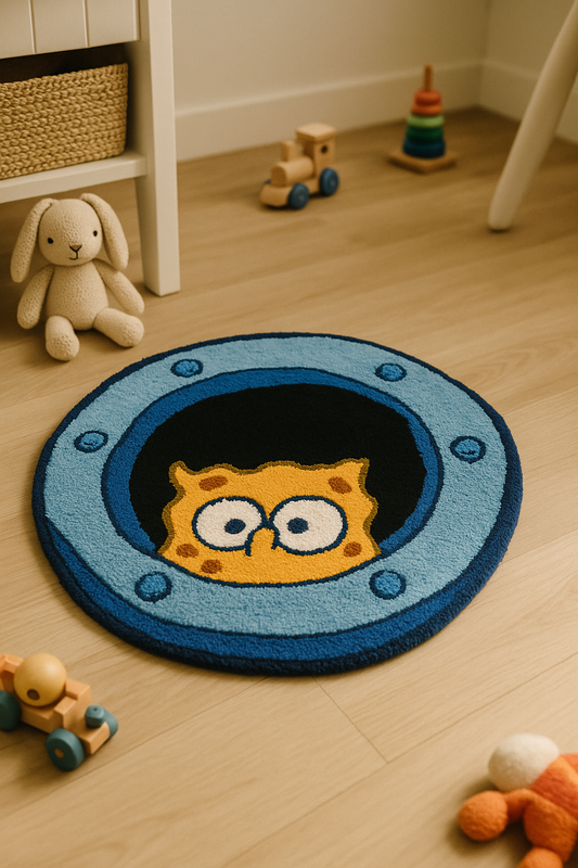 El Yapımı Sunger Bob Tufting Halı