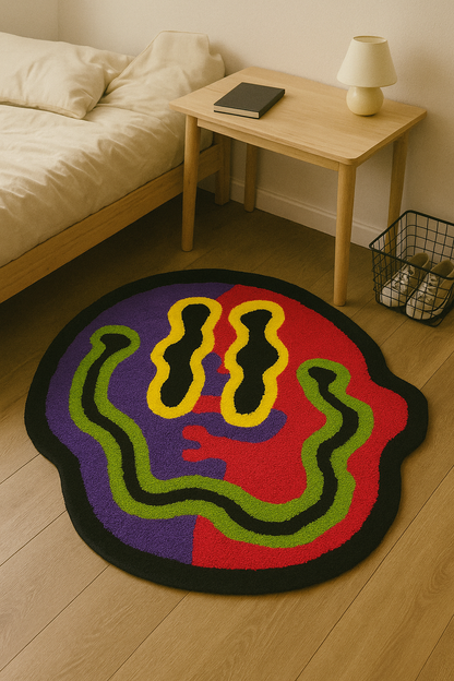 El Yapımı Renkli Smile Tufting Halı