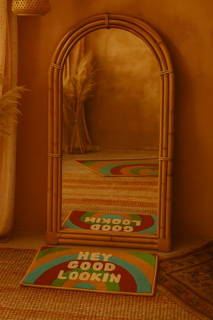 El Yapımı Gökkuşağı Hey Good Lookin Tufting Halı