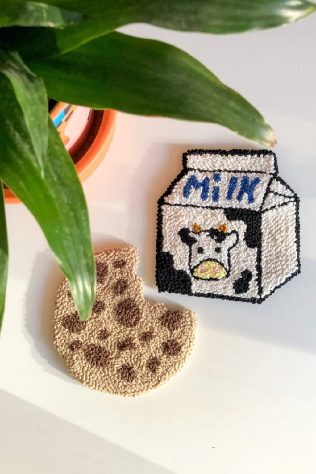 Kahvaltı Avokado Kruvasan  Desenli Bardak Altlığı Sunumluk Masa Süsü