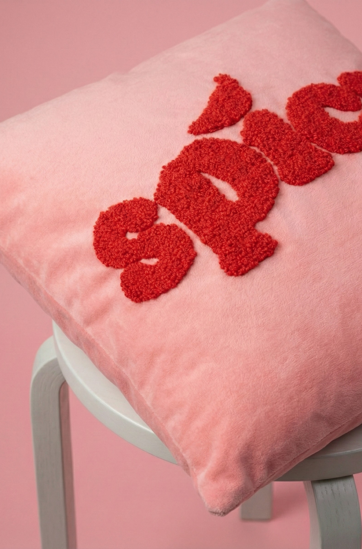 Nakış İşlemeli Kırlent Kılıfı - Spicy Desenli