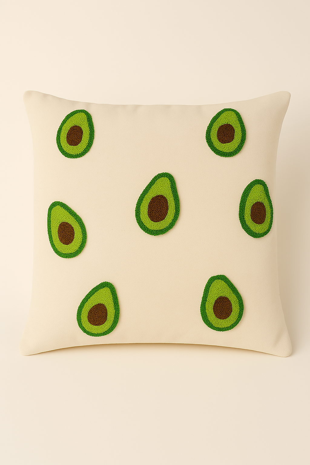 Avokado Desenli Punch Yastık Kırlent Kılıfı