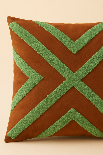 Etnik Desenli Punch Yastık Kırlent Kılıfı