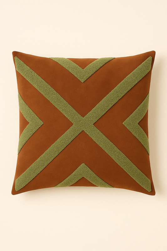 Etnik Desenli Punch Yastık Kırlent Kılıfı