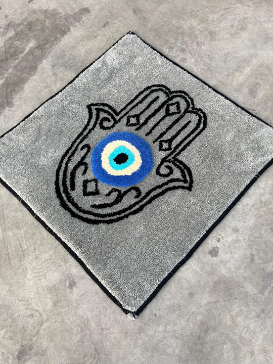 El Yapımı Tufting Halı - Nazar Hamsa