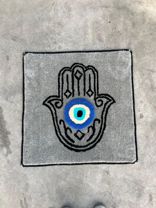 El Yapımı Tufting Halı - Nazar Hamsa