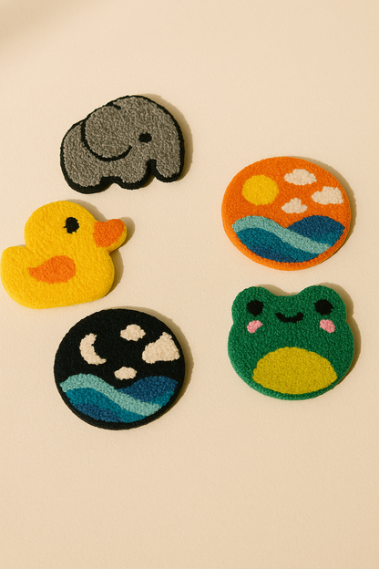 Karısık Desenli Bardak Altlığı Sunumluk Masa Süsü