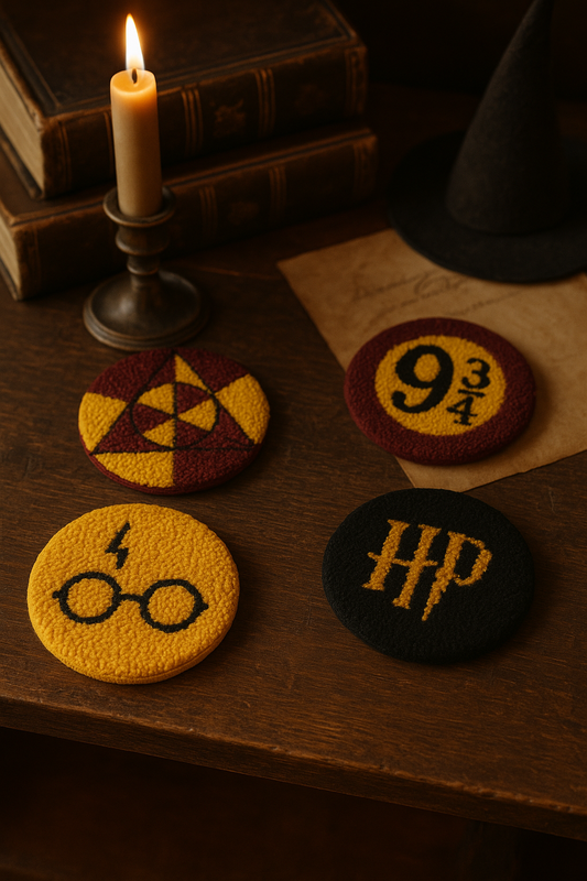 Harry Potter Desenli Bardak Altlığı Sunumluk Masa Süsü