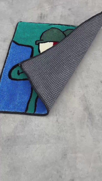 El Yapımı Sunger Bob Squidward Tufting Halı