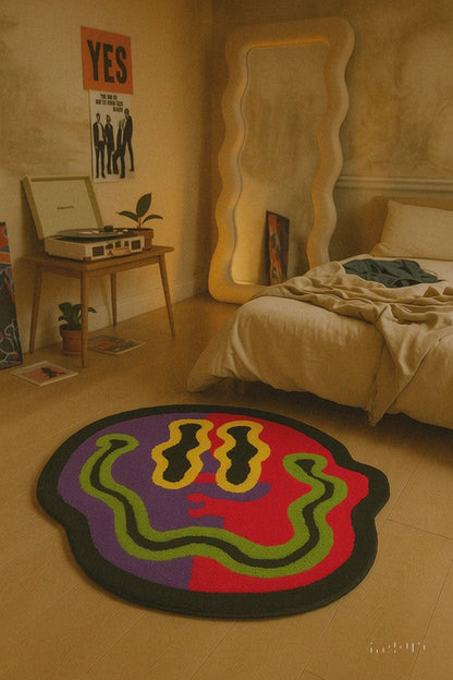 El Yapımı Renkli Smile Tufting Halı