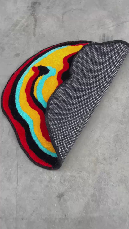 El Yapımı Neon Smile Tufting Halı