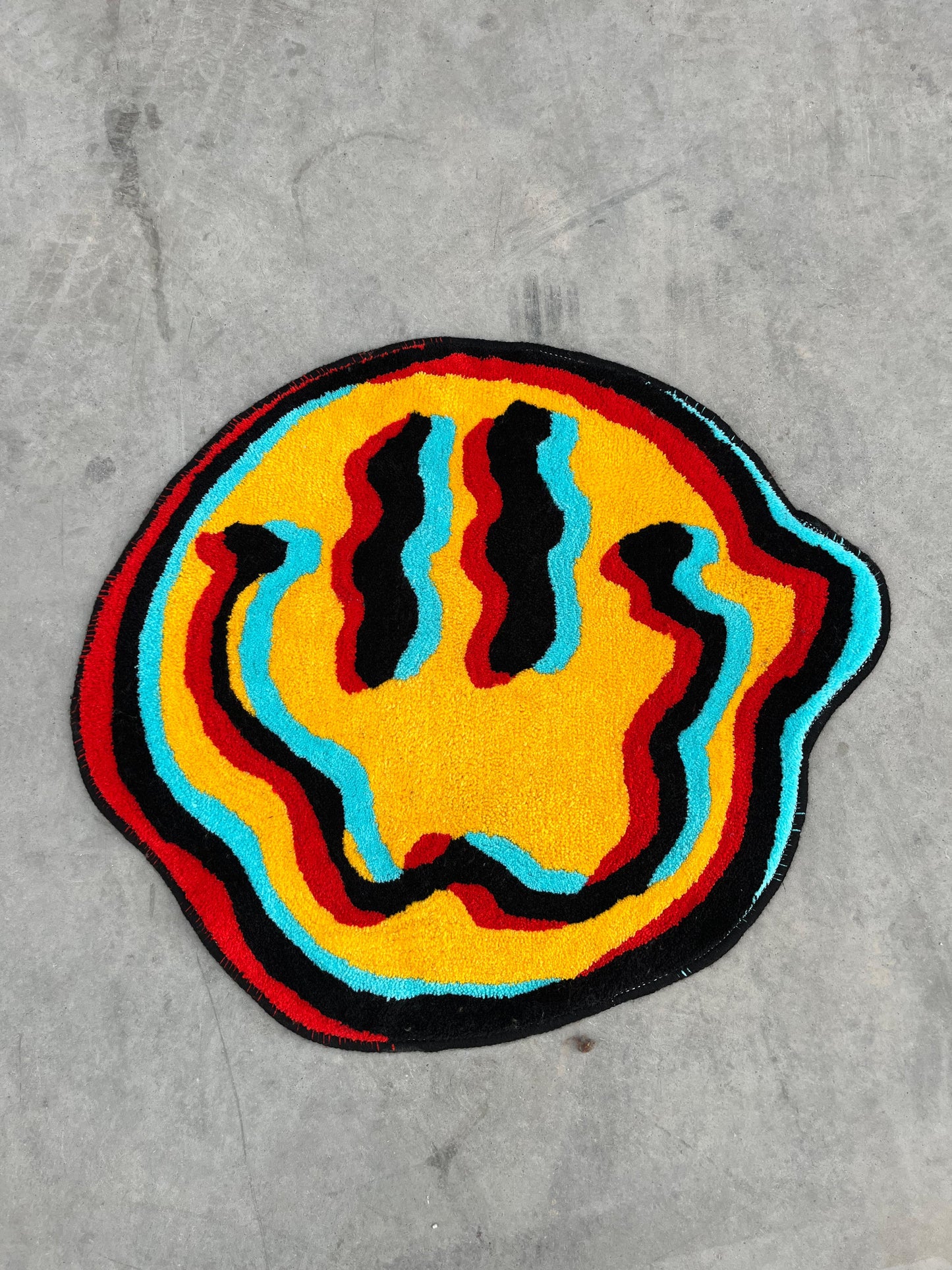 El Yapımı Neon Smile Tufting Halı