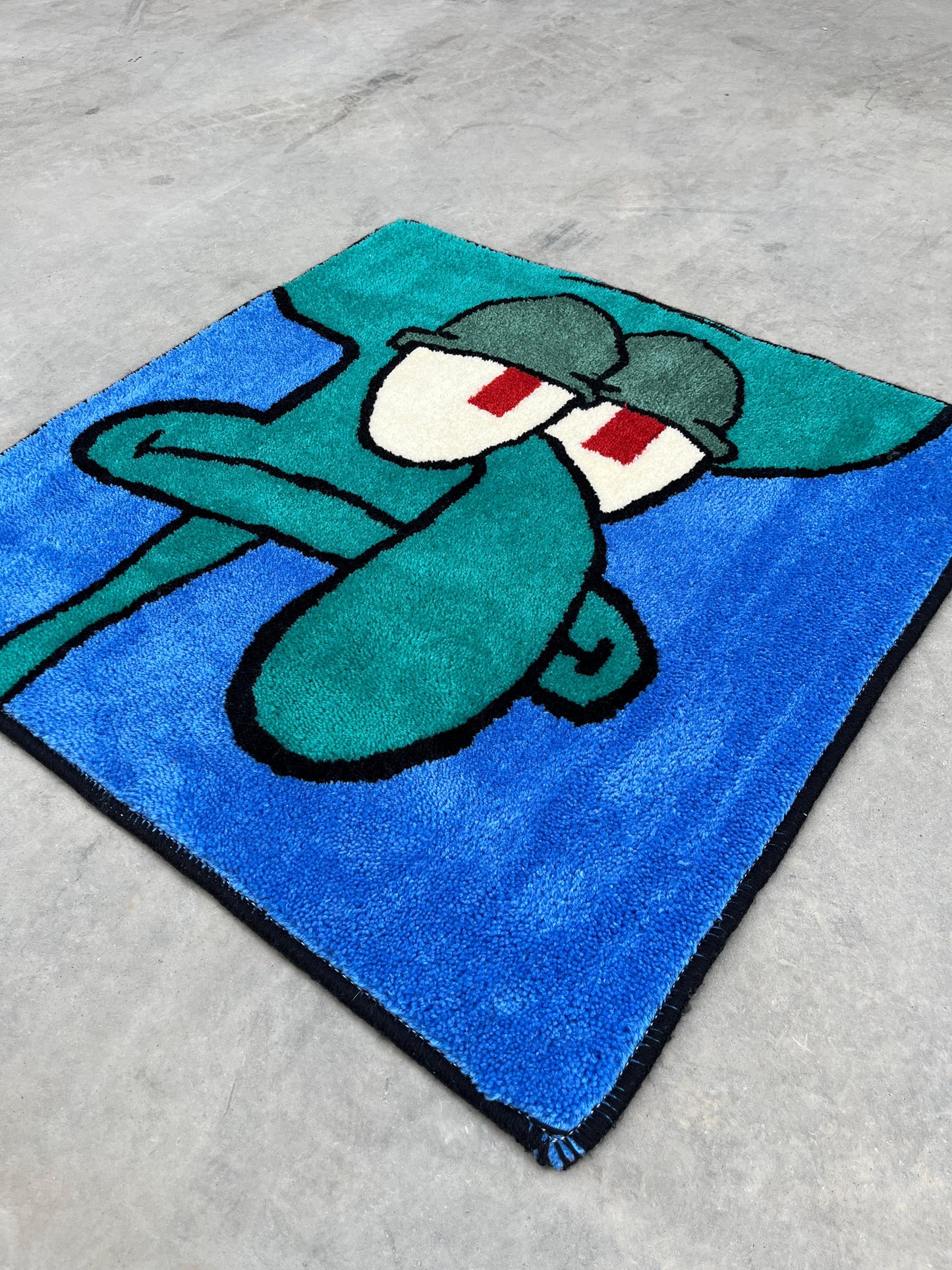 El Yapımı Sunger Bob Squidward Tufting Halı