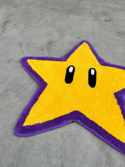 El Yapımı Super Mario Yıldız Tufting Halı