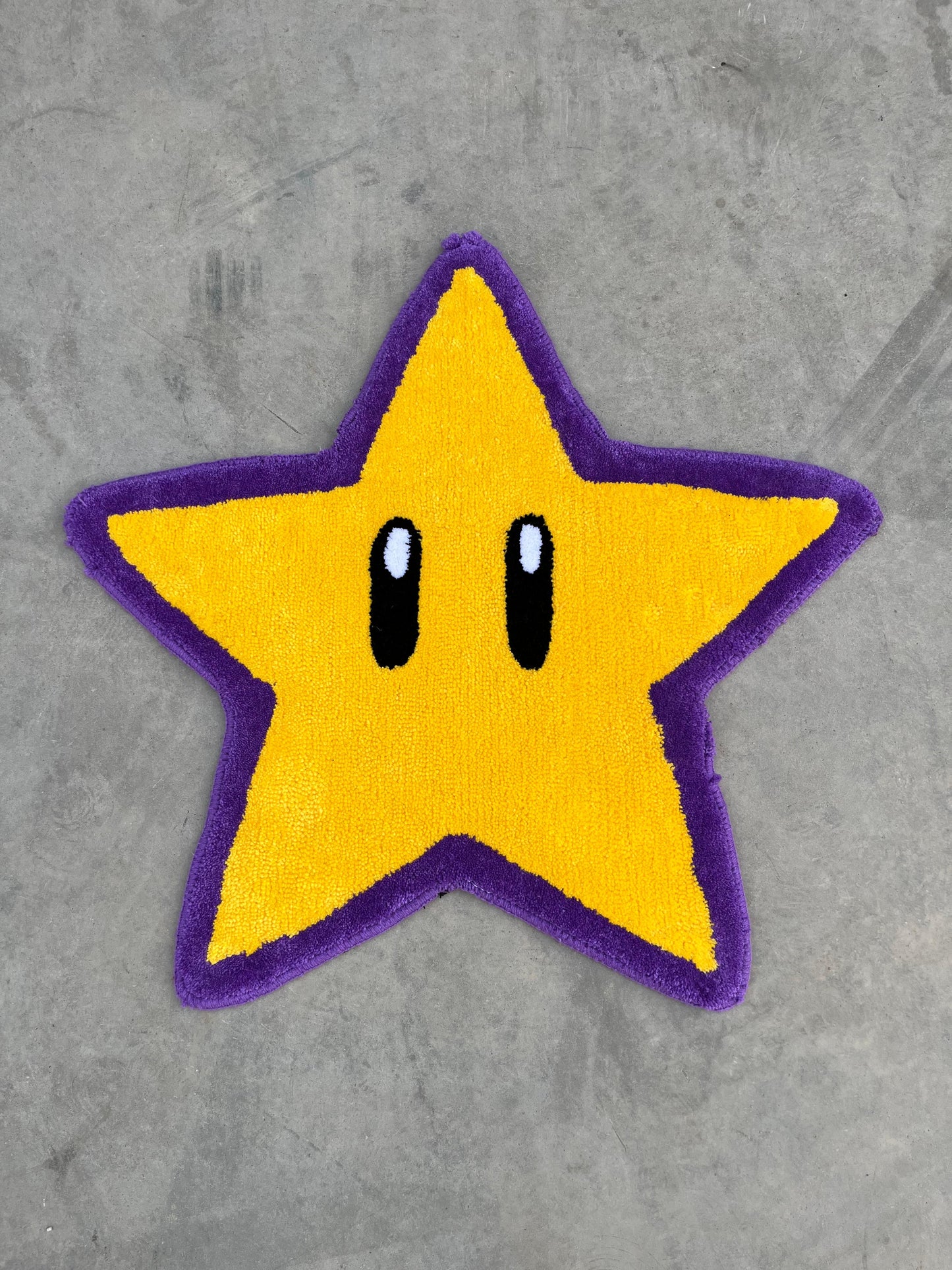 El Yapımı Super Mario Yıldız Tufting Halı
