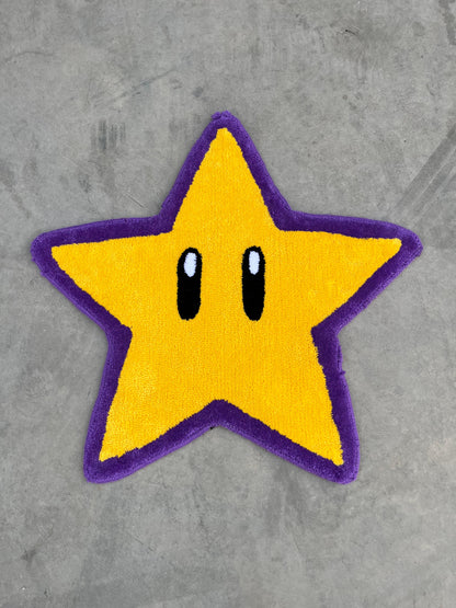 El Yapımı Super Mario Yıldız Tufting Halı